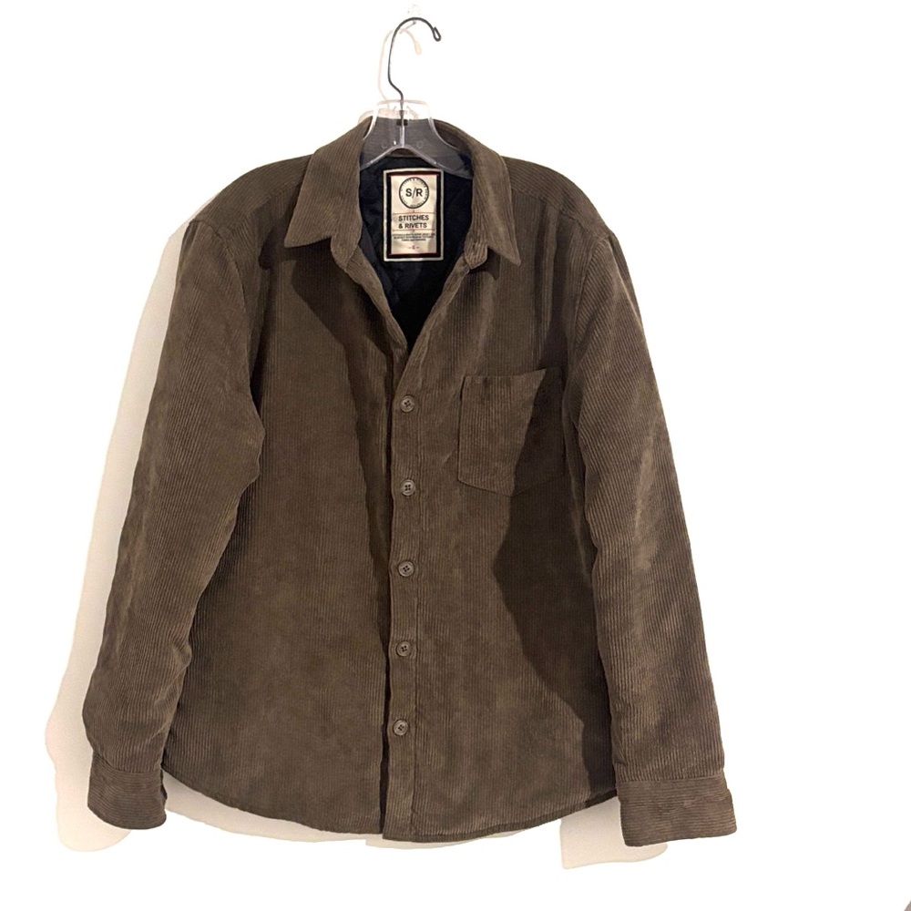 Stitches & Rivets Size S Men's Brown‎ Corduroy Jacket